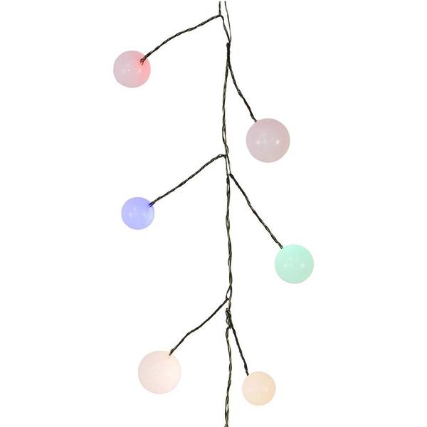 Kurt S. Adler 8-Foot Multicolored LED Bead Cluster Garland alternate view