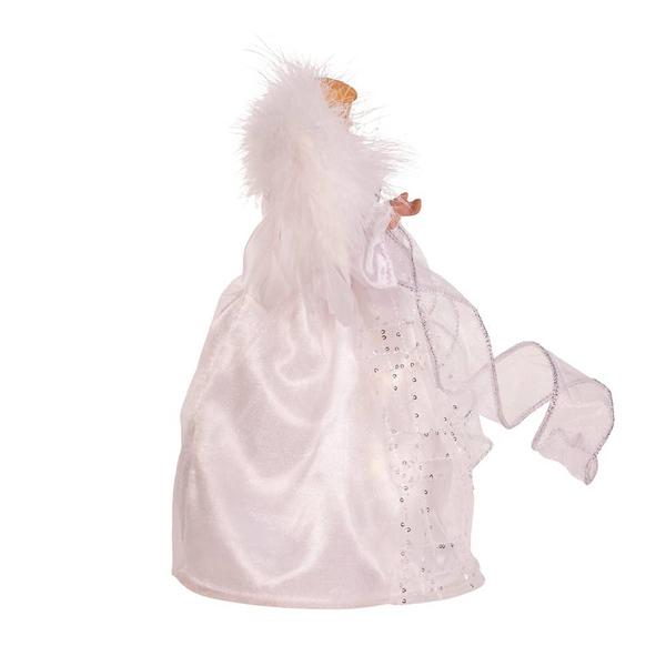 Kurt S. Adler Silver & White Fairy Lighted Angel Tree Topper alternate view