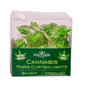 Kurt S. Adler 84-Light 7-Drop Cannabis Cartoon Light Set alternate view