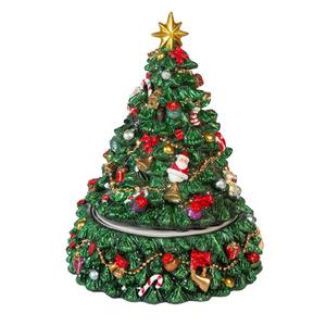 Kurt S. Adler 7in. Christmas Tree Revolving Music Box alternate view
