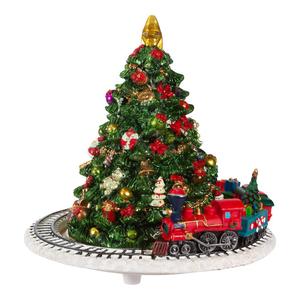 Kurt S. Adler 6in. Christmas Tree w/ Revolving Train Music Box alternate view