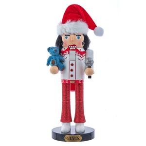 Kurt S. Adler Elvis Presley(R) w/ Teddy Bear Nutcracker