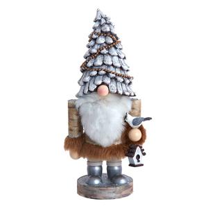 Kurt S. Adler 10in. Wooden Rustic Glamour Gnome Nutcracker