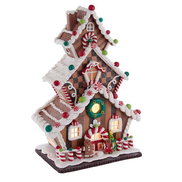 Kurt S. Adler 13in. LED Gingerbread Cookie House