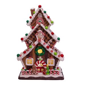 Kurt S. Adler 13in. LED Gingerbread Cookie House alternate view