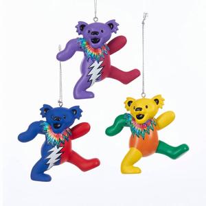 Kurt S. Adler Grateful Dead(tm) 3pc. Bear Ornament Set
