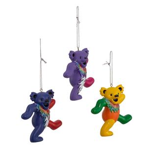 Kurt S. Adler Grateful Dead(tm) 3pc. Bear Ornament Set alternate view