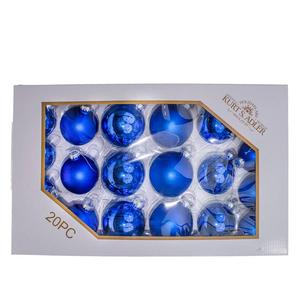 Kurt Adler 60-80mm 20pc. Shiny & Matte Balls Ornament Set alternate view