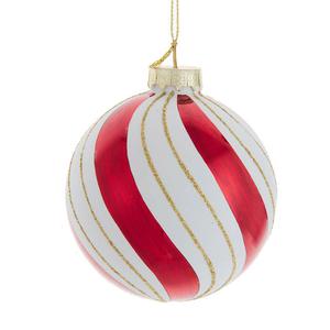 Kurt S. Adler 6pc. Gold Red & White Glass Ball Ornament Set