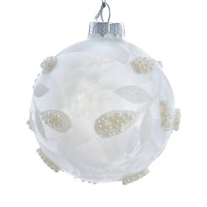 Kurt S. Adler 6pc. Glass White Pearl Ball Ornament Set