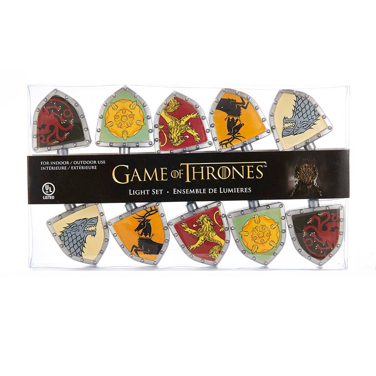 Kurt S. Adler UL 10-Light Game Of Thrones Shield Light Set