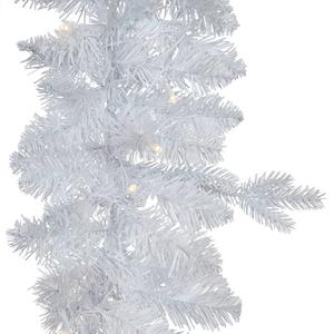 Kurt S. Adler 9ft. Pre-Lit White Pine Garland alternate view