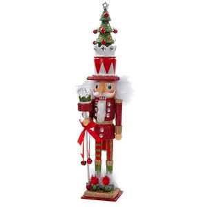 Kurt S. Adler 15in. Hollywood(tm) Red & Green Tree Hat Nutcrack