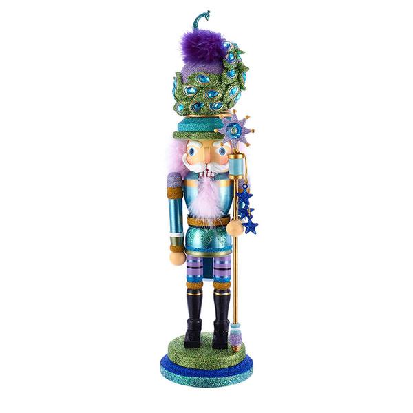 Kurt S. Adler 17.5in. Hollywood(tm) Peacock Hat Nutcracker