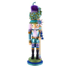Kurt S. Adler 17.5in. Hollywood(tm) Peacock Hat Nutcracker