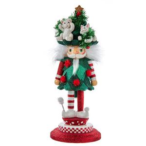 Kurt S. Adler 14in. Hollywood Nutcrackers Cats In Hat Nutcracker