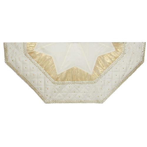 Kurt S. Adler 52in. Ivory Quilted Tree Skirt