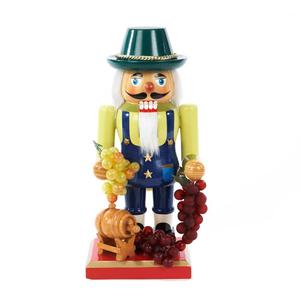 Kurt S. Adler 10.25in. Wooden Winemaker Nutcracker