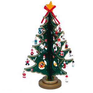 Kurt S. Adler 25pc. Wooden Tree w/ Miniature Wooden Ornament Set