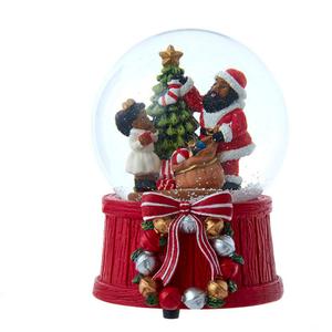 Kurt S. Adler Musical African American Santa Water Globe