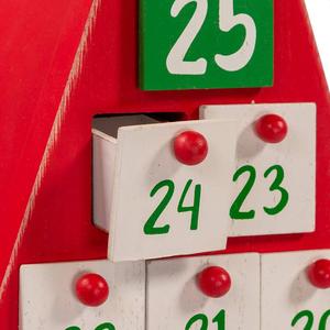 Kurt S. Adler 19.7in. Triangular Santa Head Advent Calendar alternate view
