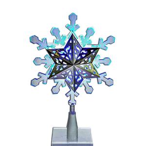 Kurt S. Adler Blue & White LED Rotating Snowflake Treetop