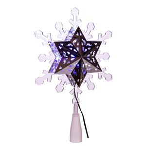 Kurt S. Adler Blue & White LED Rotating Snowflake Treetop alternate view
