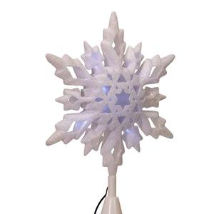 Kurt S. Adler 10in. Cool White LED Glitter Snowflake Tree Topper alternate view