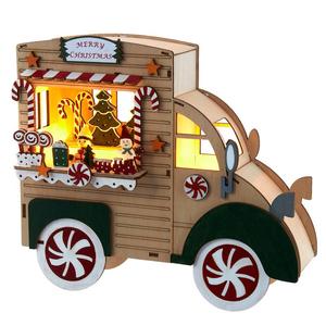 Kurt S. Adler 10in. Lit Merry Christmas Gingerbread Truck
