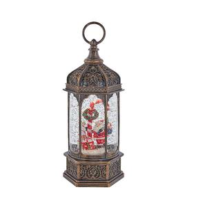 Kurt S. Adler 11in. Light Up Santa Water Lantern