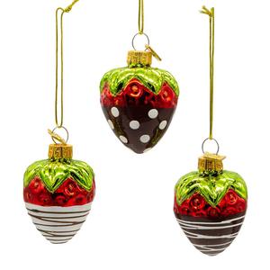 Kurt S. Adler Noble Gems(tm) Chocolate Strawberry Ornaments Box alternate view