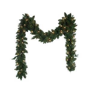 Kurt S. Adler 9ft. Pre-Lit Incandescent Jackson Pine Garland