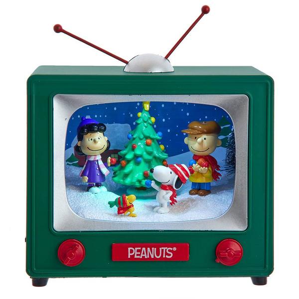 Kurt S. Adler Peanuts(c) Outdoor Scene Musical TV Table Piece