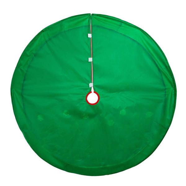Kurt S. Adler 48in. Red Velvet w/Green Trees Tree Skirt alternate view