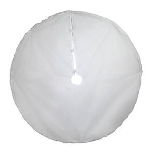 Kurt S. Adler 48in. White Tree Skirt w/ Snowflake Border alternate view