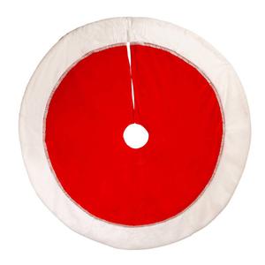 Kurt S. Adler 48in. Traditional Red w/ White Border Tree Skirt