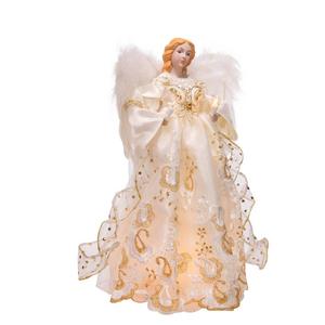 Kurt S. Adler UL 10-Light 14in. Gold Angel Treetop alternate view