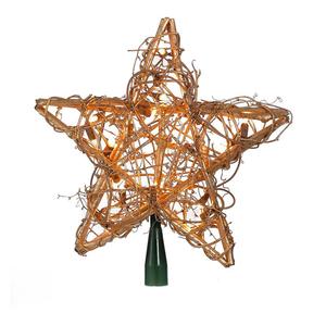 Kurt S. Adler 20-Light Gold Rattan Star