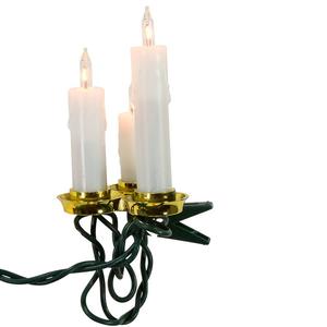 Kurt S. Adler UL 15-Light White Triple Candle Extended Light Set alternate view