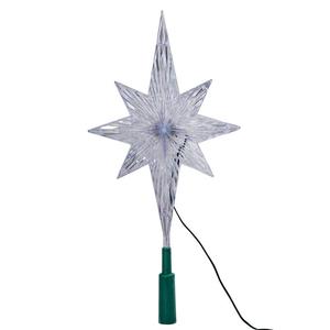 Kurt S. Adler Polar Star Treetop w/ LED Color-Changing Light