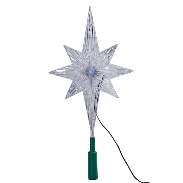 Kurt S. Adler Polar Star Treetop w/ LED Color-Changing Light