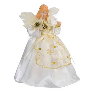 Kurt S. Adler 10-Light 9-Inch Gold & Ivory Angel Tree Topper alternate view