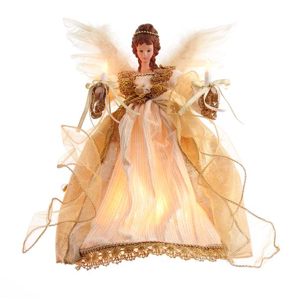 Kurt S. Adler 12in. Gold Angel Tree Topper