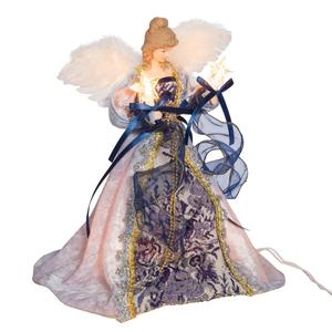 Kurt S. Adler 12in. Delft Blue Angel Tree Topper alternate view