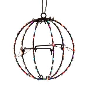 Kurt S. Adler 6in. RGB LED Foldable Metal Sphere