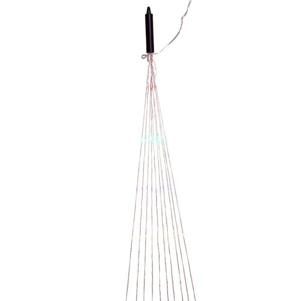 Kurt S. Adler 78in Silver Nylon 200 Multi-colored LED Lights alternate view