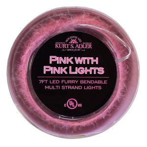 Kurt S. Adler 120-Light Colored Fuzzy Multi Strand LED Set