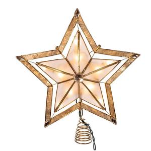 Kurt S. Adler 5-Point Large Star w/Smoke Capiz Treetop