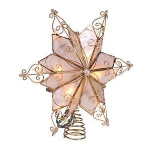 Kurt S. Adler 10-Light 6-Point Capiz Star Treetop alternate view