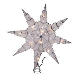 Kurt S. Adler 15in. Capiz Silver Star Tree Topper alternate view